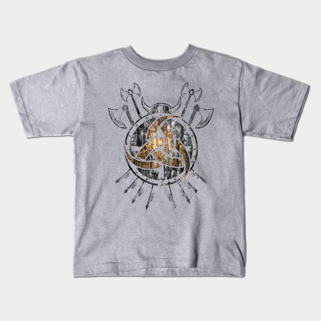 Horn of Odin Kids T-Shirt by Nartissima